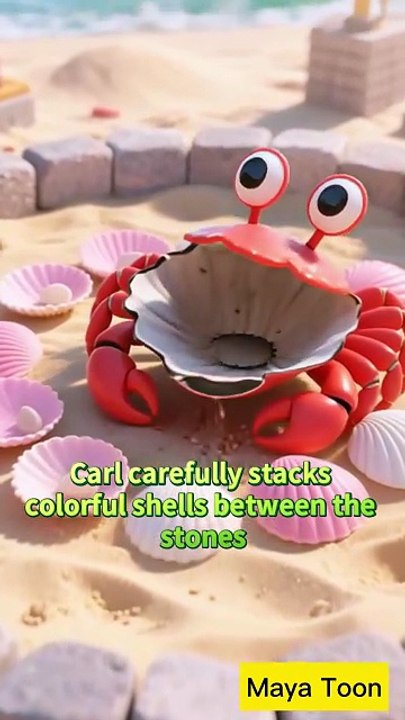 Crab’s Sandy Shuffle — Building Ocean Homes for Kids 🦀  Fun Sea Animal Learning Shorts