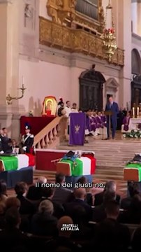 Crosetto - Le toccanti parole del Ministro al funerale dei tre carabinieri. (18.10.25)