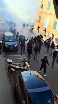 PIsa-Verona, violenti scontri tra ultras
