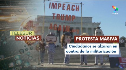 Manifestaciones en EE.UU. en contra de la forma de gobernar de Donald Trump