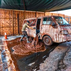 Incredible deep clean  of a submerged Minivan from Japan  - Episode 1