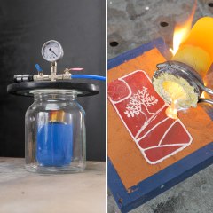 Did he just turn a brass faucet into a phone case!?