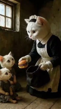 This a poor cat family he not eat foods🍉he is poor and needy family a cute kitten to help them and give foods🍉For this kitten For his happiness 🙂🥲Emotional story........