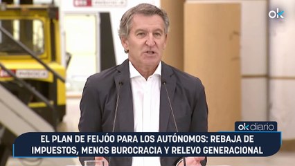 El Plan de Feijóo para los autónomos: rebaja de impuestos, menos burocracia y relevo generacional