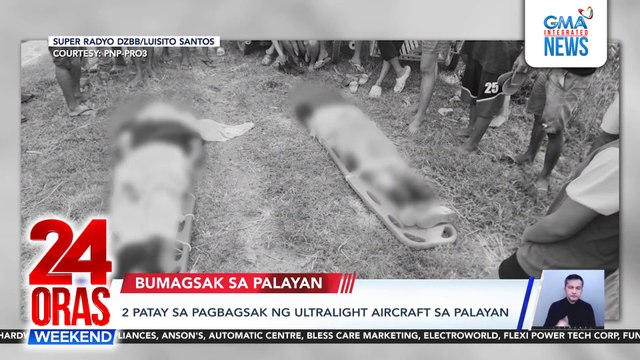 2 patay sa pagbagsak ng ultralight aircraft sa palayan | 24 Oras Weekend