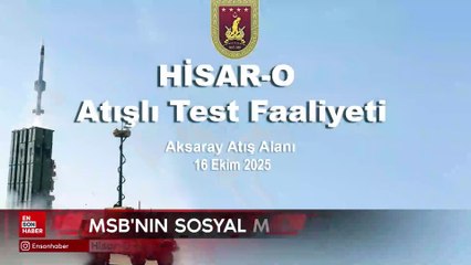 Hisar-O bir test atışını daha başarıyla gerçekleştirdi