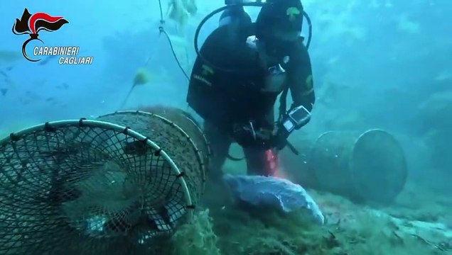 Nasse pericolose abbandonate sui fondali: il recupero dei carabinieri - VIDEO