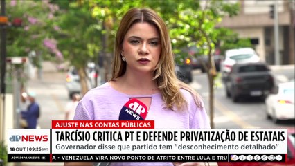 Tarcísio critica gestão Lula e diz que governo tem "desconhecimento" sobre estatais