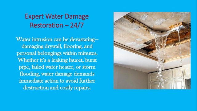 Water Damage Restoration- Emergency Water Cleanup At MSI