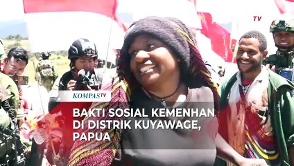 Baksos Kesehatan Kemenhan & TNI di Distrik Kuyawage Papua, Makan Besar Bareng Bobon Santoso!