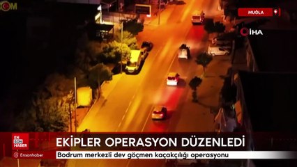 Muğla'da Bodrum merkezli dev göçmen kaçakçılığı operasyonu