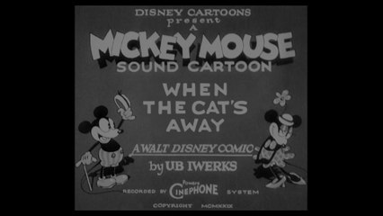 Mickey Mouse - When the Cat's Away (with correct audio)