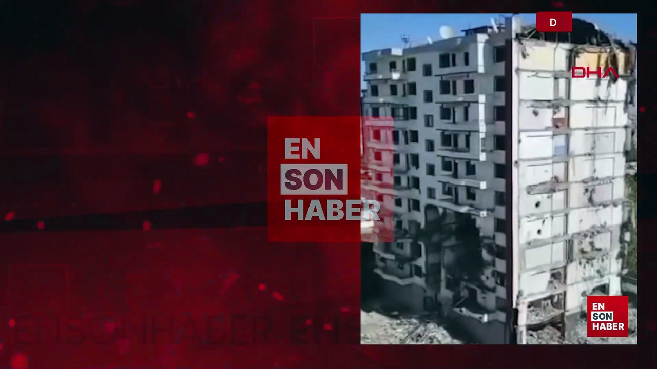 Diyarbakır'da ağır hasarlı 11 katlı bina yıkım sırasında çöktü