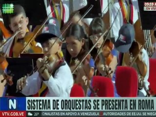 Continúan las presentaciones del Sistema de Orquestas de Venezuela en Roma