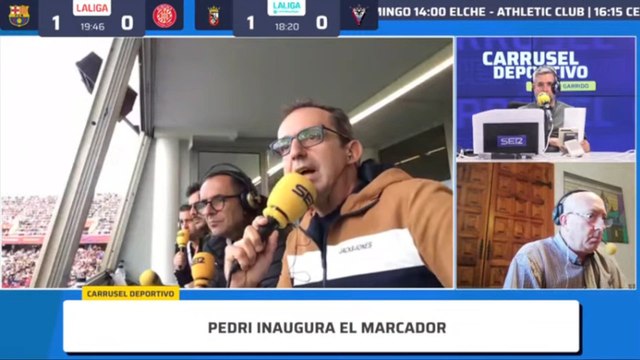 La narración en Carrusel Deportivo del gol de Witsel en el Barcelona vs. Girona