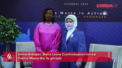 Emine Erdoğan, Sierra Leone Cumhurbaşkanı'nın eşi Fatima Maada Bio ile görüştü
