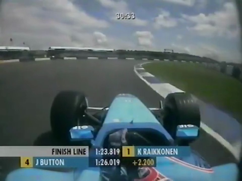F1 – Jenson Button (Benetton Renault V10) Onboard – Great Britain 2001
