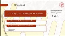 Uric acid in blood: normal values and causes of increase/decrease