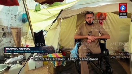 Mahmud Abu Foul, liberado por Israel, relata torturas que lo dejaron ciego