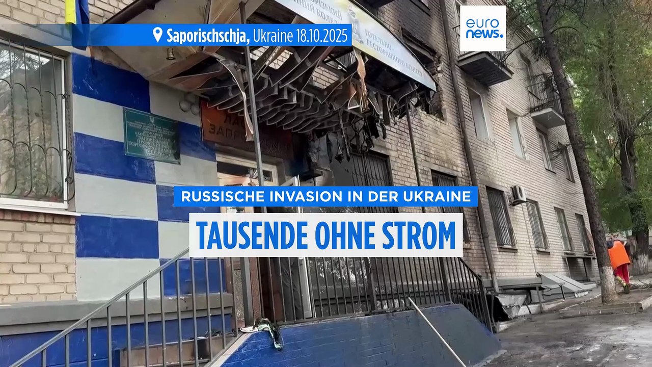 Flut russischer Drohnen: Tausende ohne Strom in der Ukraine