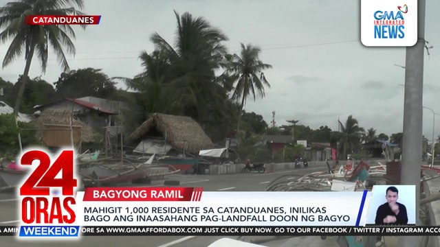 Bagyong Ramil, nag-landfall sa Gubat, Sorsogon; mahigit 1,000 sa Catanduanes, maagang inilikas | 24 Oras Weekend