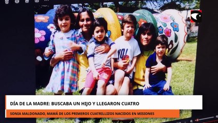 La historia la mamá de los primeros cuatrillizos nacidos en Misiones