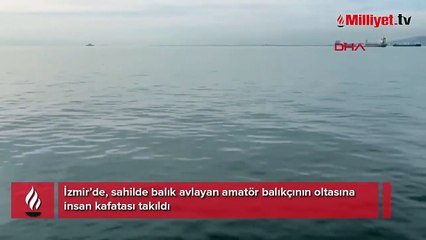 Balık tutarken dehşeti yaşadı! Oltasına insan kafatası takıldı