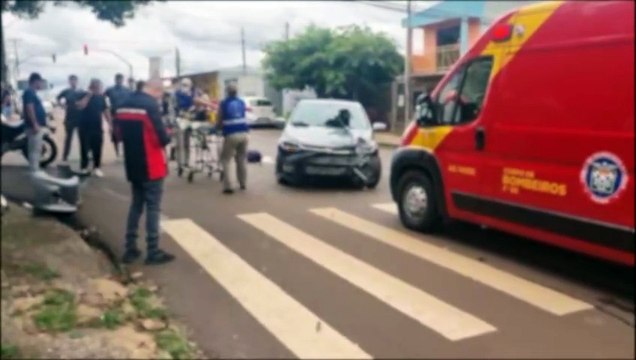 Colisão entre Onix e moto mobiliza Siate e Polícia Militar na Avenida das Pombas