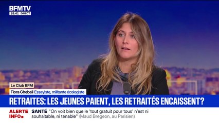 Suspension de la réforme des retraites: "Il y a une bonne et une mauvaise dette", explique Flora Ghebali, militante écologiste