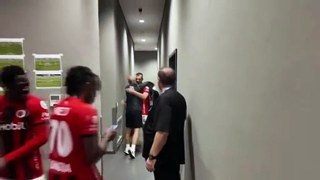 Gençlerbirliği soyunma odasında Beşiktaş galibiyeti coşkusu!