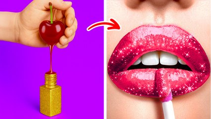 1 MINUTE MAKEUP HACKS! ⏰💖 Easy DIY Tips for the Coolest Look by 123 GO! Planet