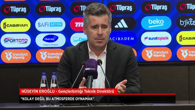 Gençlerbirliği teknik direktörü Hüseyin Eroğlu: Oyuncularımı tebrik ediyorum