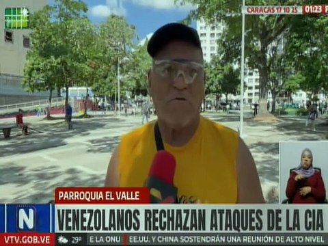Caracas | Ciudadanos de El Valle rechazan posibles ataques por parte de la CIA contra Venezuela