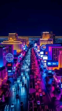 Las Vegas Strip at Night – The City of Lights and Dreams 🌆