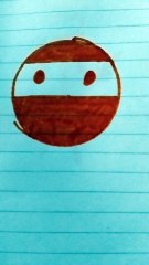 Ninja  arancione viso