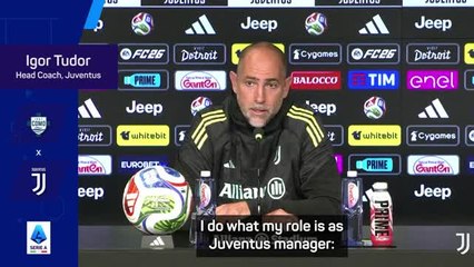 Tudor spends his 'life' trying to build Juventus' identity