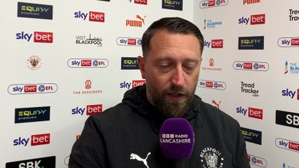Blackpool interim coach reflects on Wycombe Wanderers draw
