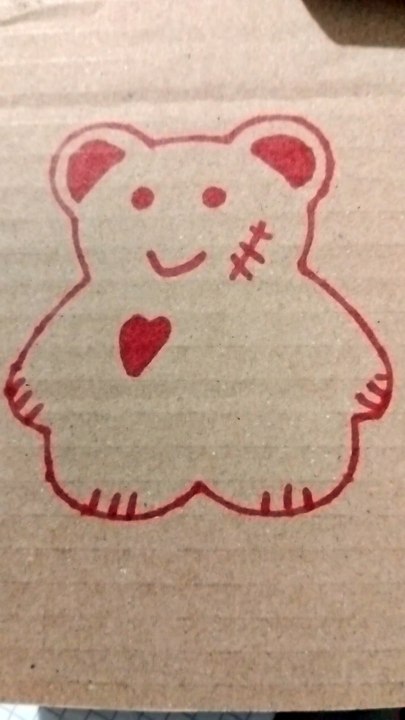 peluche rosso