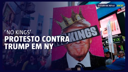 'No Kings': Milhares protestam contra Trump em Nova York