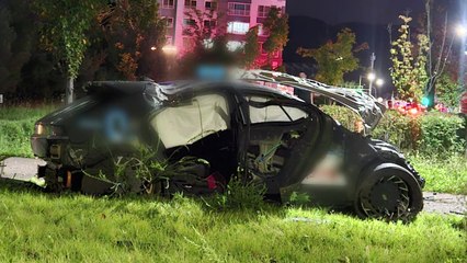 대구 북구서 택시가 인도로 돌진...운전자 다쳐 / YTN