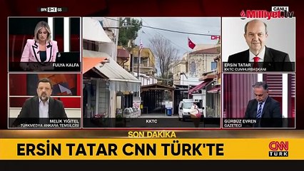 Ersin Tatar CNN Türk'e konuk oldu: Türkiye 'Kıbrıs'tan çıksın' isteniyor