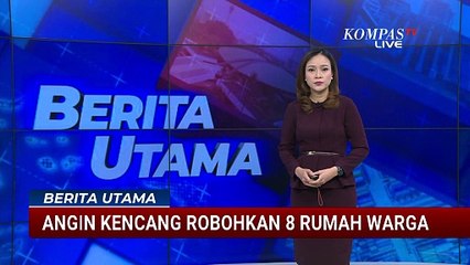 Rekaman Hujan Deras dan Angin Kencang Robohkan 8 Rumah di Grobogan