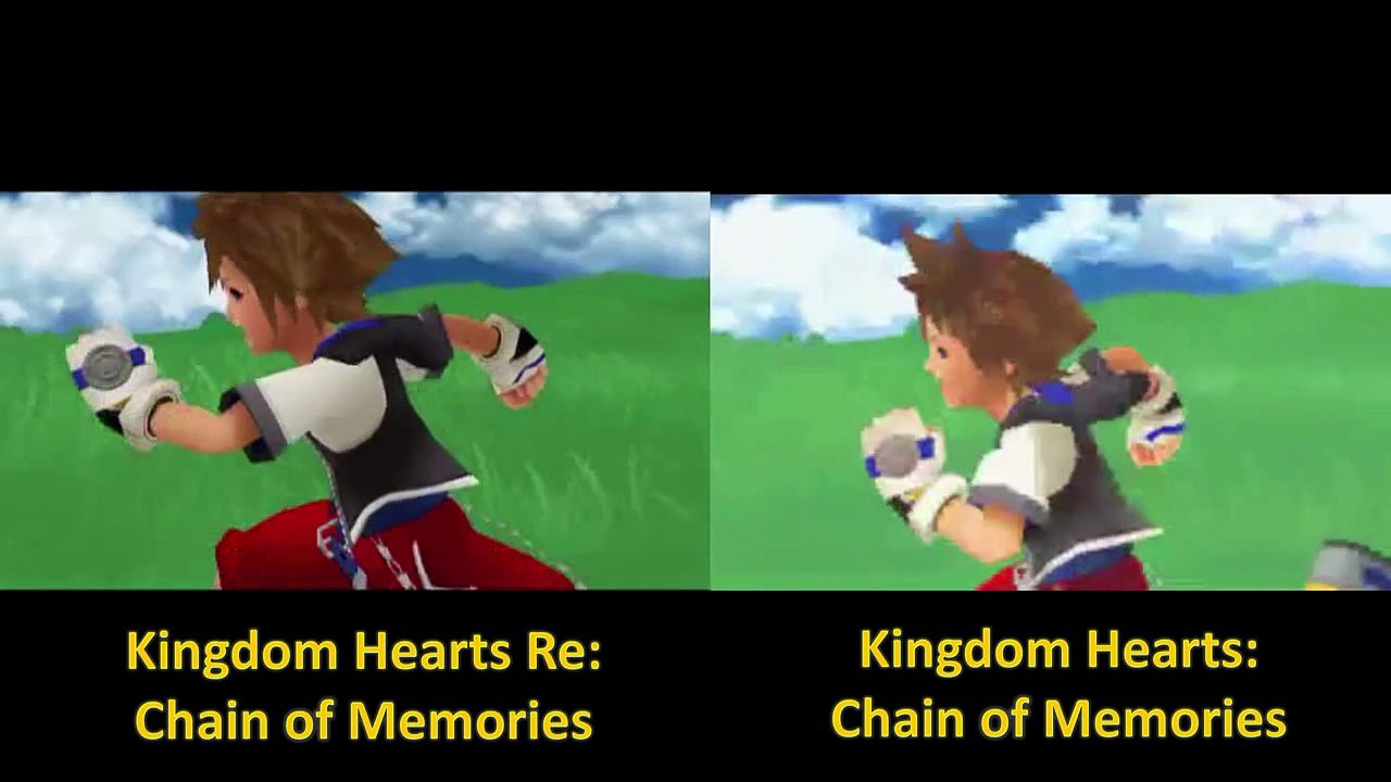 Comparing Kingdom Hearts Chain of Memories for PS2 and GBA (intro)