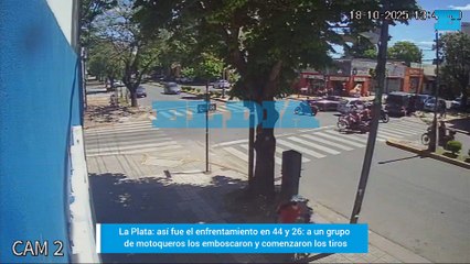 La combi de la emboscada, armas en mano y motos de Hells Angells: la secuencia completa del enfrentamiento con tiros
