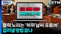 클릭 노리는 '허위 날씨 유튜버'...걸러낼 방법 없나 / YTN