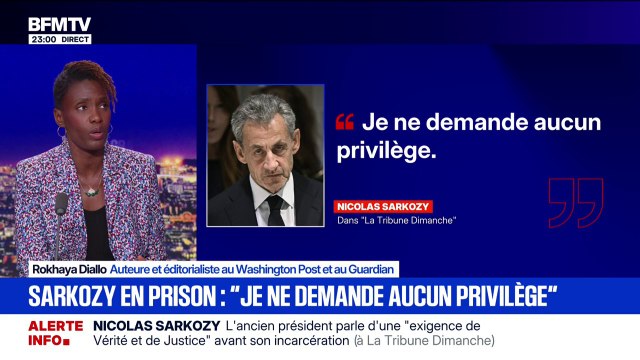 Incarcération de Nicolas Sarkozy: Le fait qu'un ancien président soit incarcéré, c'est inédit , explique Rokhaya Diallo, éditorialiste au Washington Post et au Guardian