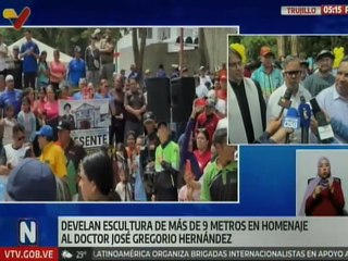 Trujillo | Develan escultura de más de 9 metros de altura en homenaje al Dr. José Gregorio Hernández