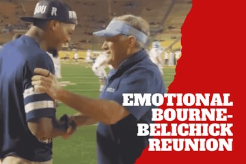 49ers’ Kendrick Bourne reunites with Bill Belichick in heartwarming on-field moment at Cal vs UNC