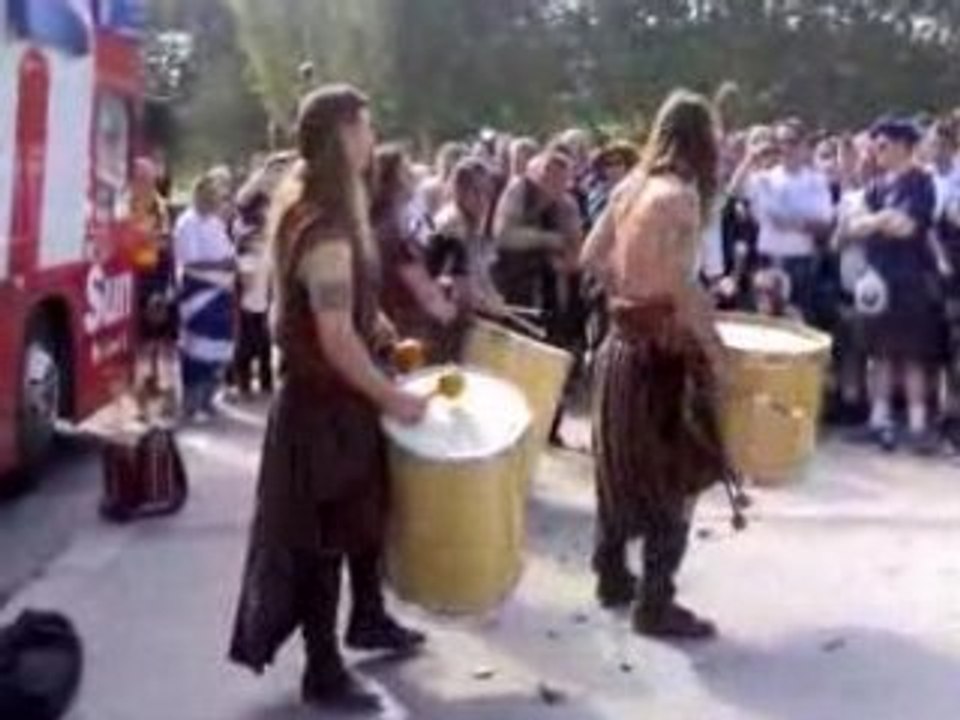 Les écossais à Paris lors du match France-Ecosse