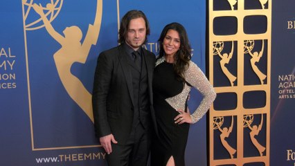 Jonathan Jackson and Lisa Vultaggio 2025 Daytime Emmy Awards Red Carpet